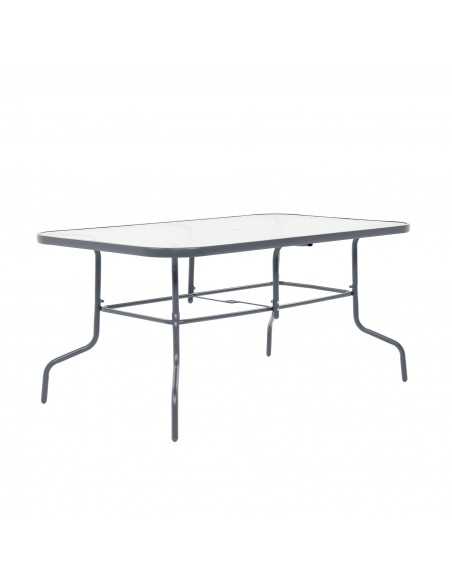 Stół ogrodowy Tampa z blatem ze szkła hartowanego 150 cm × 90 cm × 70 cm 5905842532496 4