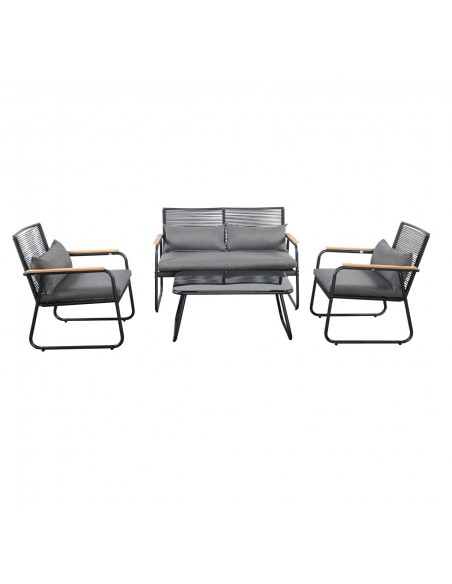 Nowoczesne meble ogrodowe - sofa + stolik + 2 fotele Cuba Meven 5905842533837 7