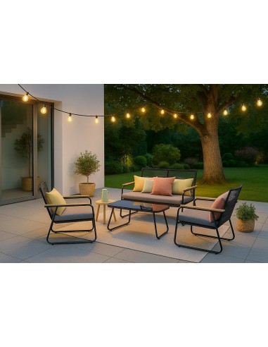 Nowoczesne meble ogrodowe - sofa + stolik + 2 fotele Cuba Meven 5905842533837 9