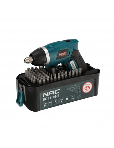 Wkrętak akumulatorowy z zestawem akcesoriów NAC SC-LI-36-S 5905842520301 11