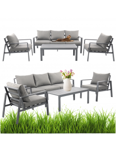 Aluminiowy zestaw mebli do ogrodu, na taras Aruba Meven 5905842533820