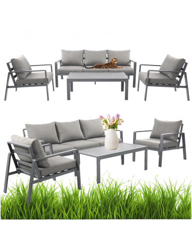 Aluminiowy zestaw mebli do ogrodu, na taras Aruba Meven 5905842533820