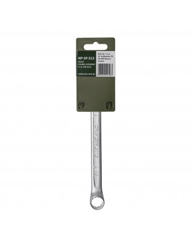 Klucz płasko-oczkowy ze stali chromowo-wanadowej 13 mm NAC PRO NP-SP-S13 5905842527287 2