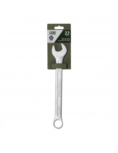 Klucz płasko-oczkowy ze stali chromowo-wanadowej 22 mm NAC PRO NP-SP-S22 5905842527379