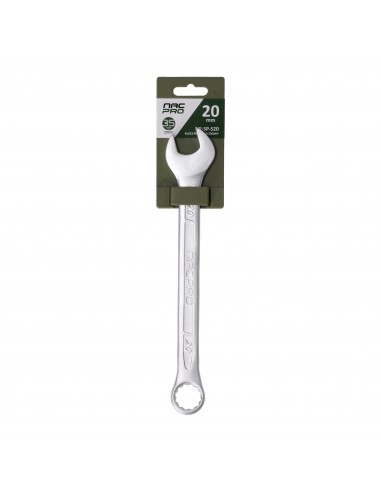 Klucz płasko-oczkowy ze stali chromowo-wanadowej 20 mm NAC PRO NP-SP-S20 5905842527355