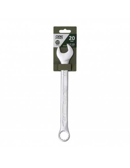 Klucz płasko-oczkowy ze stali chromowo-wanadowej 20 mm NAC PRO NP-SP-S20 5905842527355