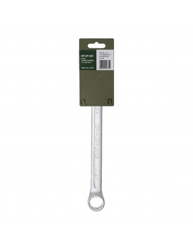 Klucz płasko-oczkowy ze stali chromowo-wanadowej 20 mm NAC PRO NP-SP-S20 5905842527355 2