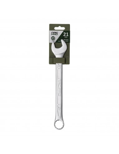 Klucz płasko-oczkowy ze stali chromowo-wanadowej 21 mm NAC PRO NP-SP-S21 5905842527362