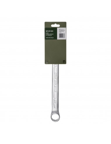 Klucz płasko-oczkowy ze stali chromowo-wanadowej 23 mm NAC PRO NP-SP-S23 5905842527386 2