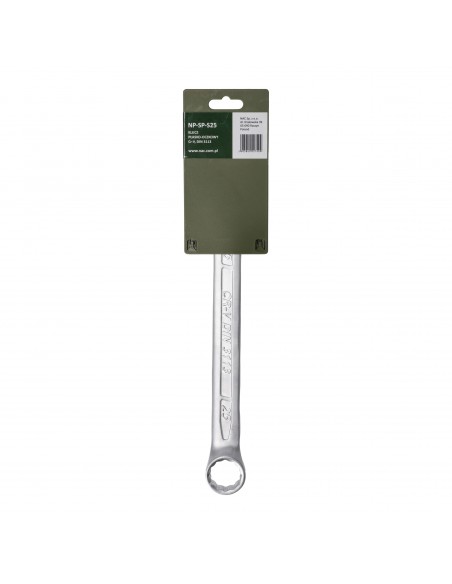 Klucz płasko-oczkowy ze stali chromowo-wanadowej 25 mm NAC PRO NP-SP-S25 5905842527409 2