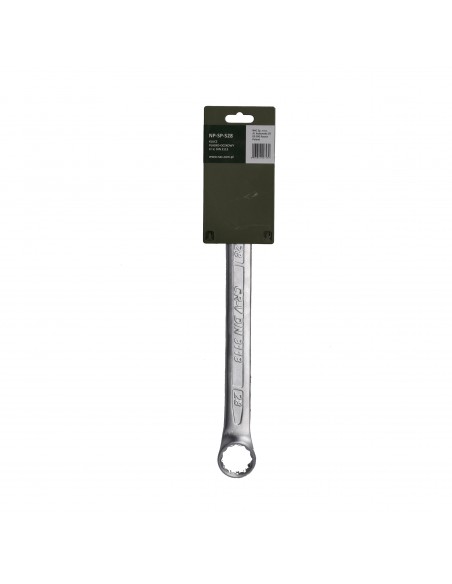 Klucz płasko-oczkowy ze stali chromowo-wanadowej 28 mm NAC PRO NP-SP-S28 5905842527430 2