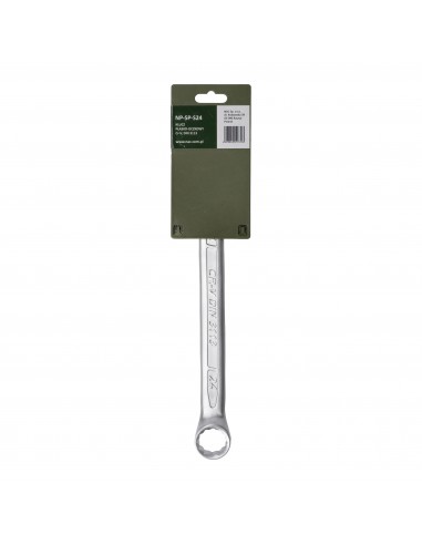 Klucz płasko-oczkowy ze stali chromowo-wanadowej 24 mm NAC PRO NP-SP-S24 5905842527393 2