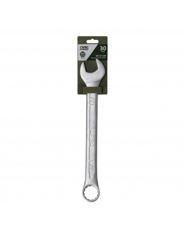 Klucz płasko-oczkowy ze stali chromowo-wanadowej 30 mm NAC PRO NP-SP-S30 5905842527454