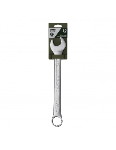 Klucz płasko-oczkowy ze stali chromowo-wanadowej 30 mm NAC PRO NP-SP-S30 5905842527454