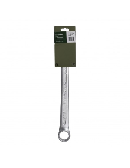 Klucz płasko-oczkowy ze stali chromowo-wanadowej 30 mm NAC PRO NP-SP-S30 5905842527454 2