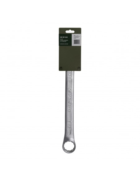 Klucz płasko-oczkowy ze stali chromowo-wanadowej 32 mm NAC PRO NP-SP-S32 5905842527461 2