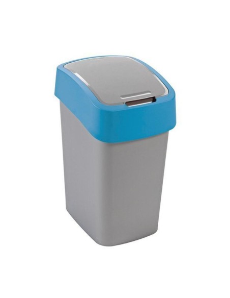 Kosz na śmieci 25L Curver Flip Bin srebrny/niebieski 3253922171274