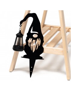 Ogrodowa lampa solarna LED wbijana GNOM Meven 35 cm 5905842530805
