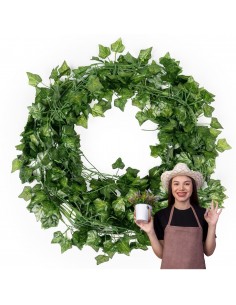 Sztuczny bluszcz ozdobny, girlanda na ścianę Meven 12 szt. 220 cm 5905842530874