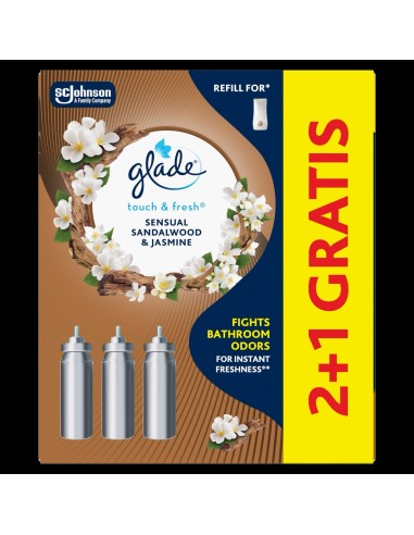 Zapas do naściennego odświeżacza powietrza Glade Sensual Sandalwood & Jasmine 2+1 5000204910957 8
