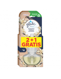 Zapas do elektrycznego odświeżacza powietrza Glade Romantic Vanilla Blossom & Sensual Sandalwood & Jasmine 5000204342048