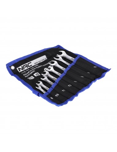 Zestaw kluczy płasko-oczkowych w etui 8 el.  8, 10, 11, 13, 14, 16, 17, 19 mm NAC-SP-08-MD 5905842520776 3