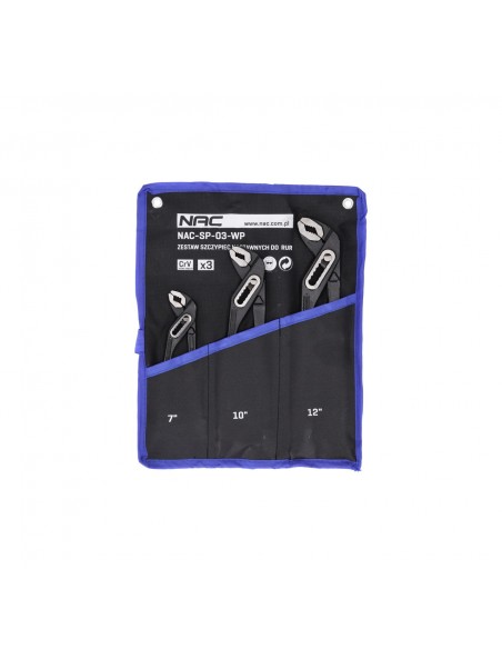 Zestaw szczypiec nastawnych do rur w etui NAC 7" 10" 12" 5905842527003 2