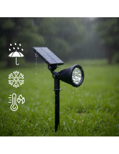 Reflektor solarny wbijany  z czujnikiem zmierzchu 7 LED 1200 mAh Meven 5905842532229 6
