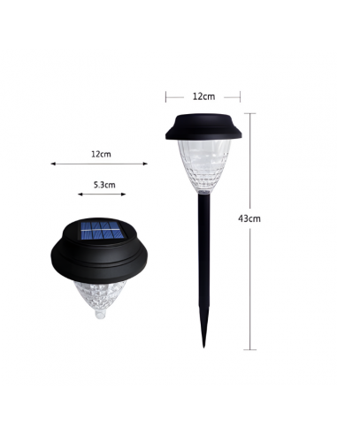 Ogrodowa lampa solarna wbijana z czujnikiem zmierzchu Mandala Meven 5905842532236 8