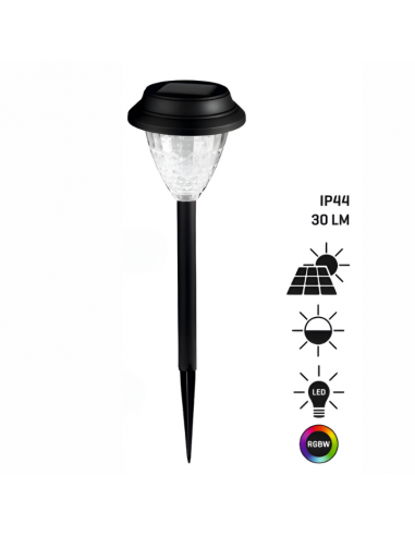 Ogrodowa lampa solarna wbijana z czujnikiem zmierzchu Mandala Meven 5905842532236 9
