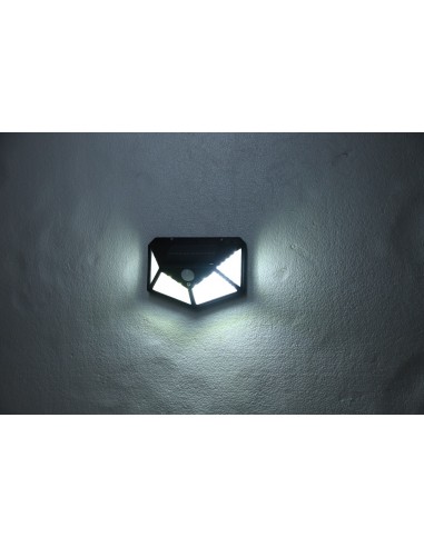 Lampa solarna ścienna kinkiet z czujnikiem ruchu 100 LED Meven 5905842532243 4