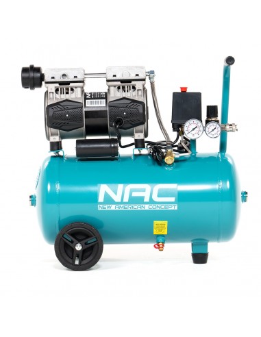 Cichy Kompresor bezolejowy 24 litry, 600W, 0,8HP MA-OF-SL-24L-0.8-2P 5905842515673