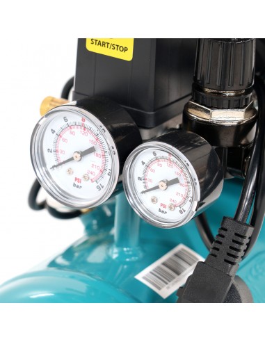 Ręczny kompresor bezolejowy cichy 9 litrów, 600W, 0,8HP MA-OF-SLH-09L-0.8 5905842515666 5
