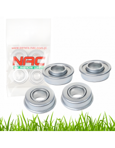 Zestaw wzmocnionych łożysk kół kosiarki 12,7 mm NAC 4 szt. 5902490762671
