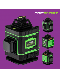 Laser krzyżowy, poziomica laserowa 4D 16 linii z akcesoriami NAC SMART 5905842528192 2