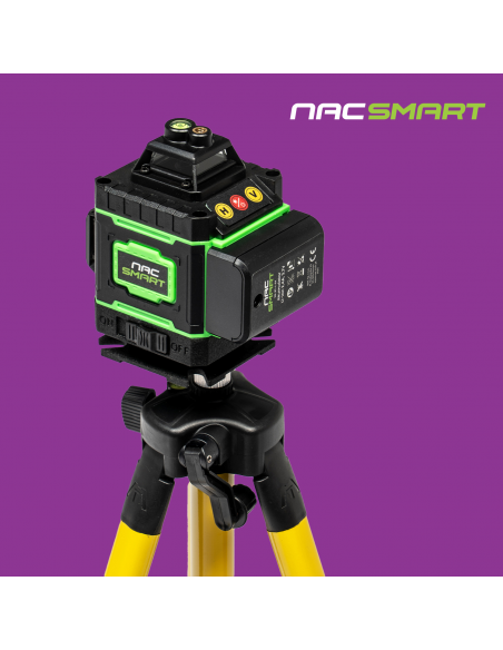 Laser krzyżowy, poziomica laserowa 4D 16 linii z akcesoriami NAC SMART 5905842528192 6