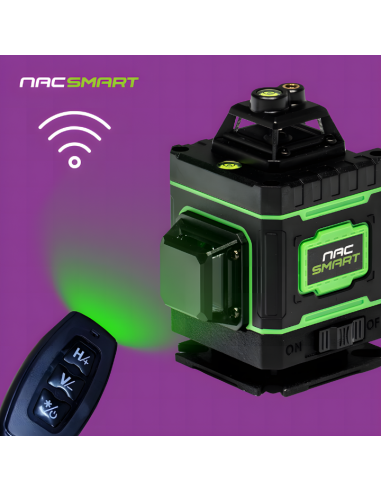 Laser krzyżowy, poziomica laserowa 4D 16 linii z akcesoriami NAC SMART 5905842528192 11