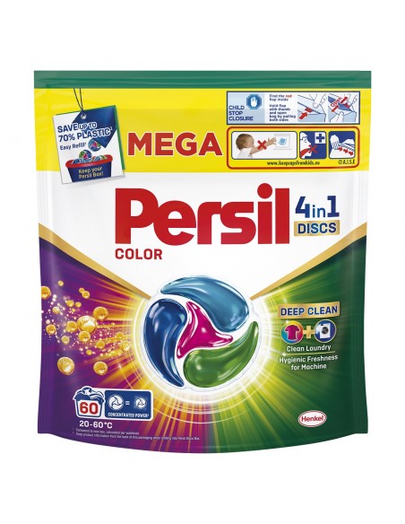 Kapsułki do prania kolorów Persil Deep Clean Discs 4w1 Color, 60 prań 9000101830880 2