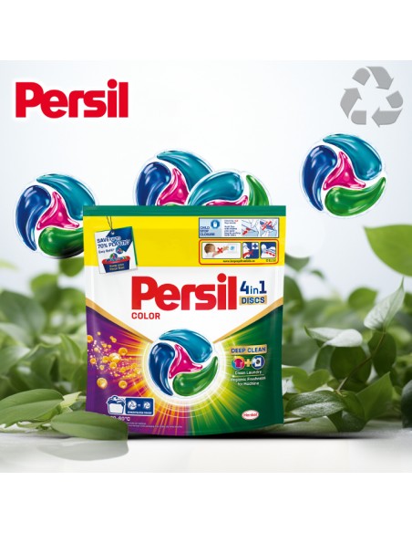 Kapsułki do prania kolorów Persil Deep Clean Discs 4w1 Color, 60 prań 9000101830880 7