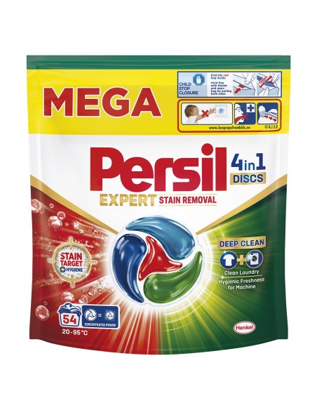 Kapsułki do prania Persil Deep Clean Discs 4w1 Stain Removal, 54 prania 9000101830859 2