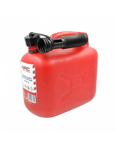 Plastikowy kanister na paliwo, olej z rurką wlewową 5L NAC 5902490763715 2