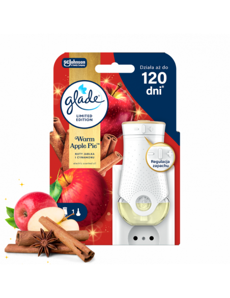 Elektryczny odświeżacz powietrza z jesiennym wkładem Glade Warm Apple Pie 20 ml 5000204415957