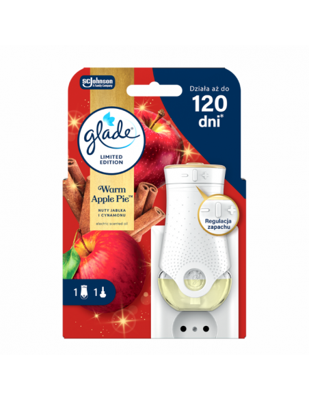 Elektryczny odświeżacz powietrza z jesiennym wkładem Glade Warm Apple Pie 20 ml 5000204415957 2