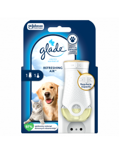 Elektryczny odświeżacz powietrza z wkładem niwelującym przykre zapachy Glade PETS Refreshing Air 5000204381405 2