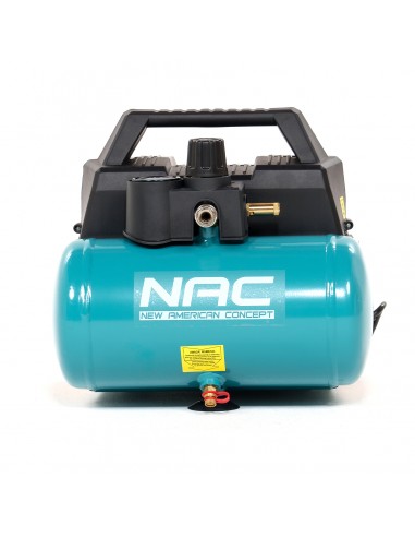 Kompresor bezolejowy  ręczny 6 litrów, 1100W, 1,5HP NAC MA-OF-H-06L-1.5 5905842515635 2