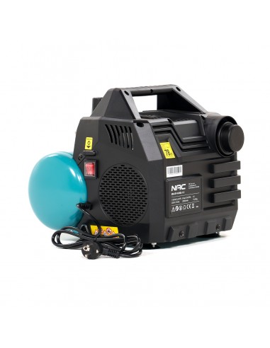 Kompresor bezolejowy  ręczny 6 litrów, 1100W, 1,5HP NAC MA-OF-H-06L-1.5 5905842515635 4