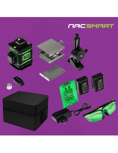 Zestaw NAC SMART Poziomica laserowa + Wkrętarka + Wyrzynarka + Odkurzacz + Bateria + Ładowarka 5905842532014 2