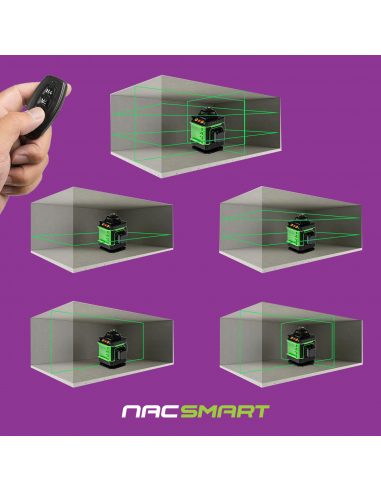 Zestaw NAC SMART Poziomica laserowa + Wkrętarka + Wyrzynarka + Odkurzacz + Bateria + Ładowarka 5905842532014 3