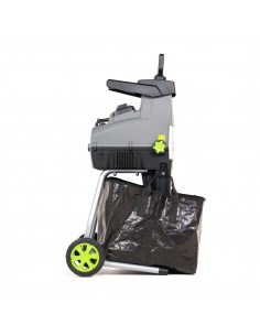 Mocny rozdrabniacz elektryczny do gałęzi NAC SHE280S-BAG-G z frezowym systemem rozdrabniania 5902067856093 2
