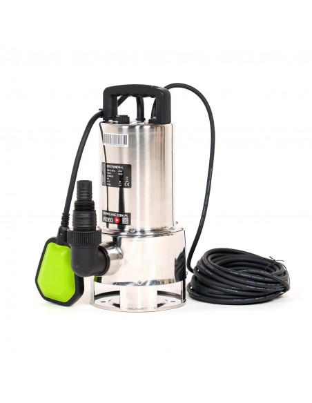 Wytrzymała pompa zatapialna do brudnej wody NAC SPE75INOX-L 750W 5902490742628 4